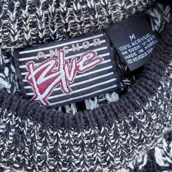 Vtg Anchor Blue Knit Sweater - Picture 4 of 4